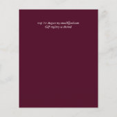 Papier Conversation vidéo Mariage virtuel Invitations en  (Dos)