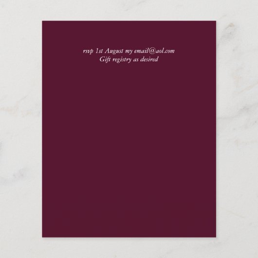 Papier Conversation vidéo Mariage virtuel Invitations en  (Dos)