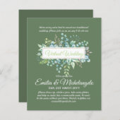 Papier Conversation vidéo Mariage virtuel Invitations en  (Devant / Derrière)