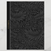 Papier Cookies | Diviseur de recettes | Floral noir Vinta (Dos)