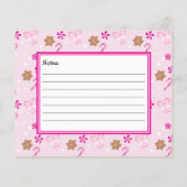 Papier Cookies Roses Pour Père Noël Sucre de canne Recett (Dos)