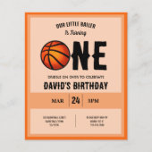 Papier Cool Baller Basketball Budget 1er anniversaire Inv (Devant)