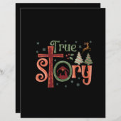 Papier Cool Christian Christmas Resurrection Day Jesus Tr (Devant / Derrière)