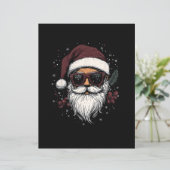 Papier Cool Santa with Sunglasses Christmas (Debout devant)