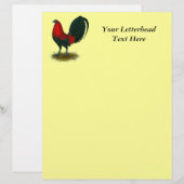 Papier Coq américain : Brun Rouge (Devant / Derrière)