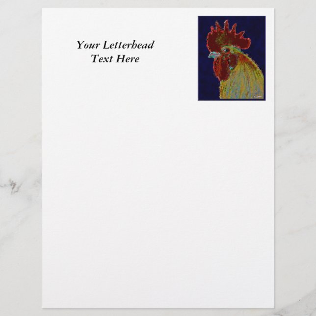 Papier Coq : tête libre (Devant)