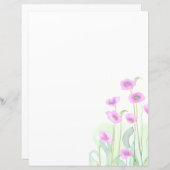 Papier Coquelicot rose (Devant / Derrière)