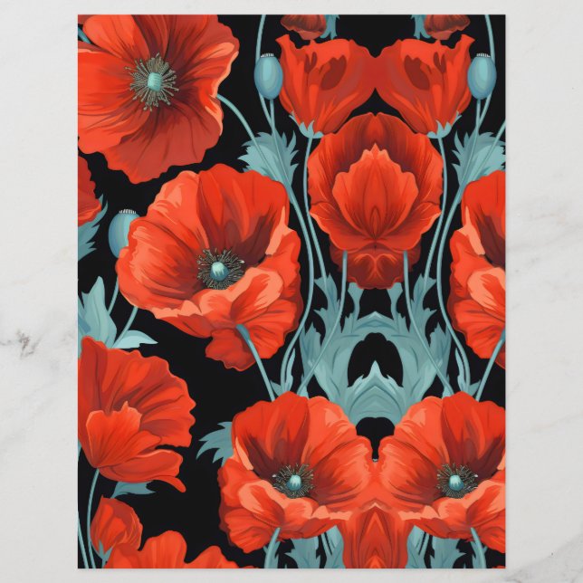 Papier Coquelicots SCV 25 (Devant)