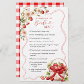 Papier Coquette Berry dans l'amour qui connaît la mariée  (Devant / Derrière)