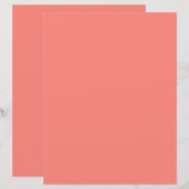 Papier Corail rose (Devant / Derrière)