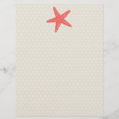 Papier Corail Starfish Cancun Mexique Bienvenue (Dos)