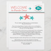 Papier Corail turquoise Starfish République Dominicaine B (Devant / Derrière)