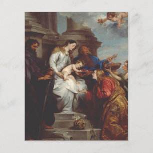 Papier Coronation de Saint Rosalia par Anthony van Dyck