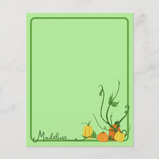 Papier Correctif citrouille (Devant)