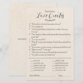 Papier Correspondre aux citations d'amour du film Mariage (Devant / Derrière)