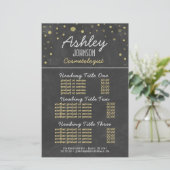 Papier Cosemtologue Chalkboard Services et prix (Debout devant)