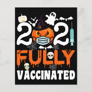 Papier Costume drôle entièrement vacciné Halloween 2021