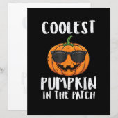 Papier Costume Patch de citrouille le plus cool pour homm (Devant / Derrière)