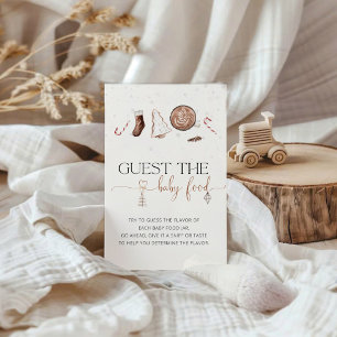 Papier Cosy Guess the Baby Food Baby shower Jeu