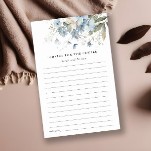 Papier Cottage Bleu Dusky Conseil Floral Pour Douche Coup