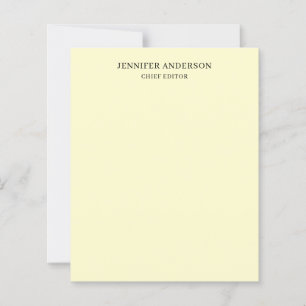 Papier Couleur crème Moderne Minimaliste Uni Professionne