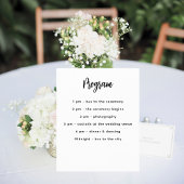 Papier Couleur de partie personnalisée blanche du program