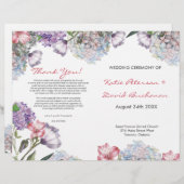 Papier Couleur d'eau peinte à la main hydrangea mariage (Devant / Derrière)