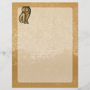 Papier Couleur du symbole de hibou