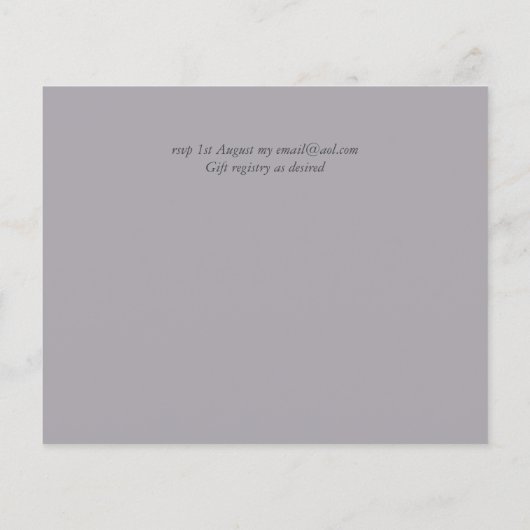 Papier Couleur gris jaune violet Tendances Mariage budgét (Dos)