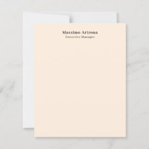Papier Couleur ivoire uni moderne minimaliste professionn