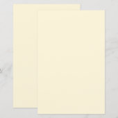 Papier Couleur solide de Cornsilk (Devant / Derrière)
