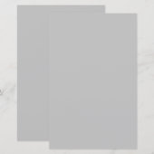 Papier Couleur solide en argent pur (Devant / Derrière)