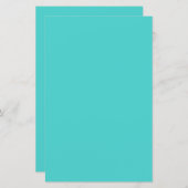 Papier Couleur solide turquoise moyenne (Devant / Derrière)