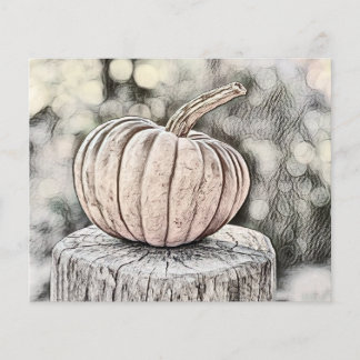 Papier Couleurs de chute vintage automne citrouilles aqua