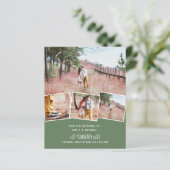 Papier Couleurs de mariage tendances Vert Sauge Olive BUD (Debout devant)