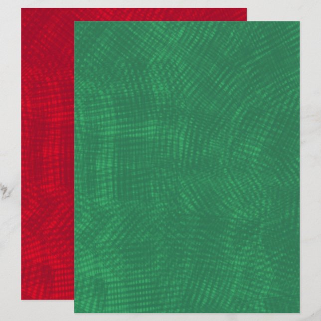 Papier Couleurs de Noël Arrière - plan texturé (Devant / Derrière)