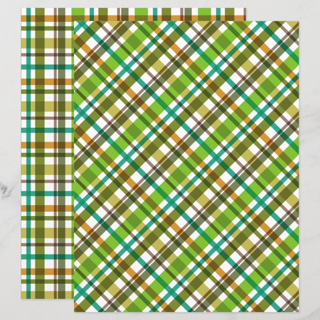 Papier Couleurs de Noël utilisées (Devant / Derrière)