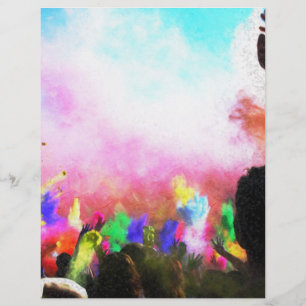 Papier Couleurs Holi Falln