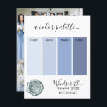 Papier Couleurs Mariage bleu Windsor Palette Card 2023<br><div class="desc">Couleurs Mariage bleu Windsor Palette Card 2023</div>