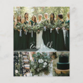 Papier Couleurs Mariage Emerald Palette Card 2023 (Dos)