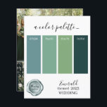 Papier Couleurs Mariage Emerald Palette Card 2023<br><div class="desc">Couleurs Mariage Emerald Palette Card 2023</div>