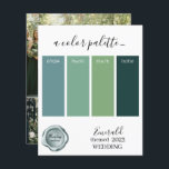 Papier Couleurs Mariage Emerald Palette Card 2023<br><div class="desc">Couleurs Mariage Emerald Palette Card 2023</div>