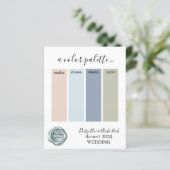 Papier Couleurs Mariages bleu bleu clair rose pâle (Debout devant)