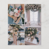 Papier Couleurs Mariages bleu et rose poussiéreux Palette (Dos)