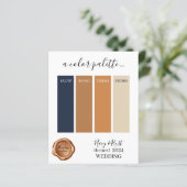 Papier Couleurs Mariages de rouille de la marine classiqu (Debout devant)