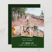 Papier Couleurs Mariages tendance Vert Sage Olive BUDGET (Devant / Derrière)