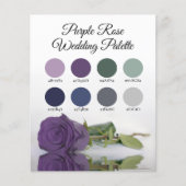 Papier Couleurs violettes Rose Mariage Couleurs Palette S (Devant)