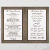 Papier Country Rustic Horseshoe Sur Burlap Mariage (Dos)