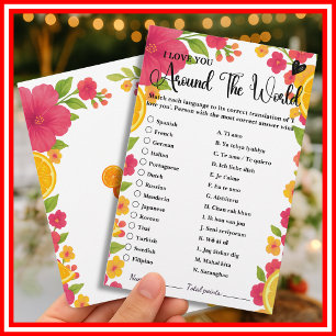 Papier Coup de foudre au premier Spritz Je t'aime Mariage