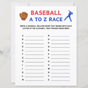 Papier Coupe de baseball de A à Z